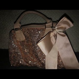 Rose Gold Hand bag !  Sequin on the front!